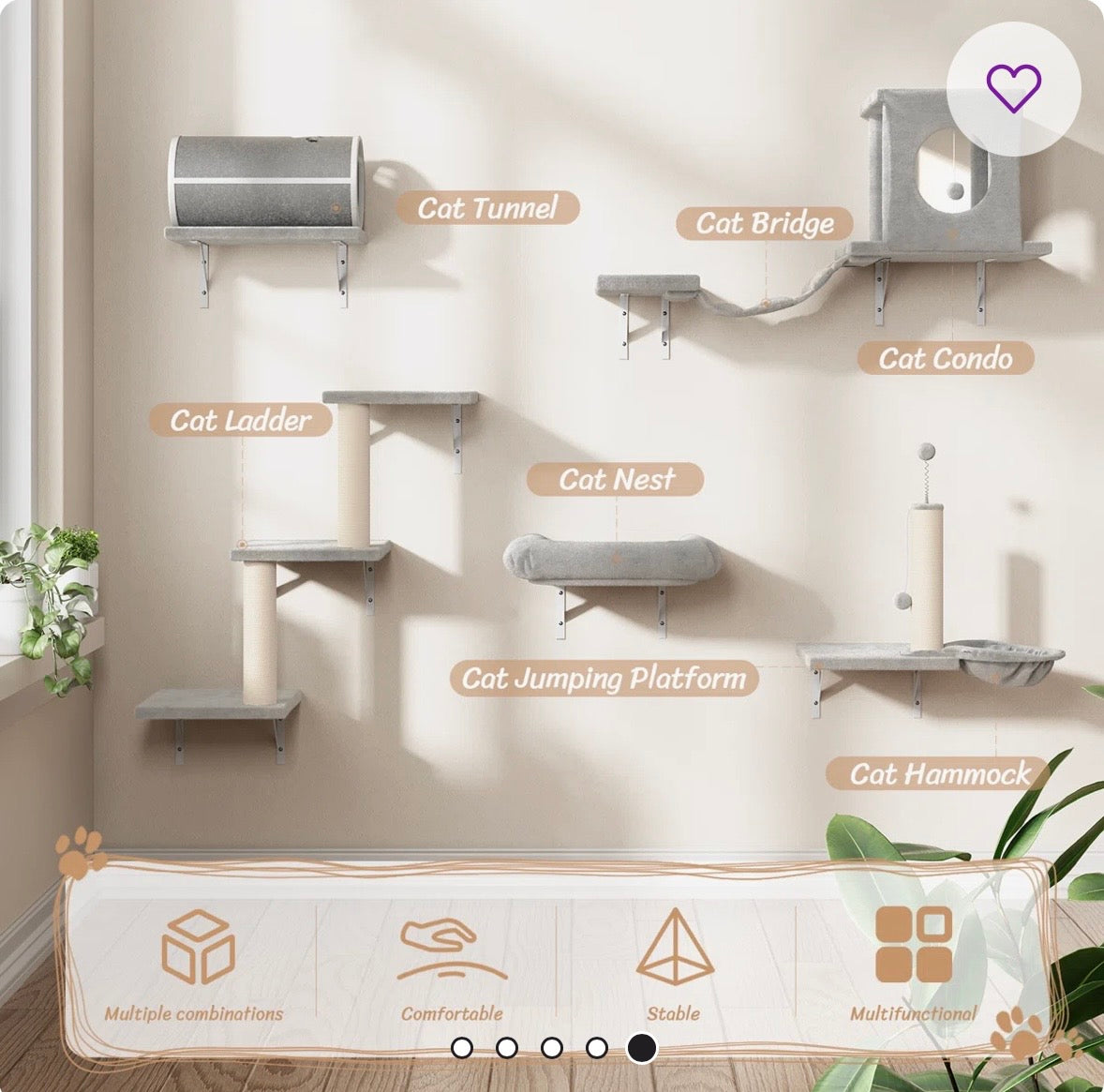Luxury Cat Wall Furniture Set