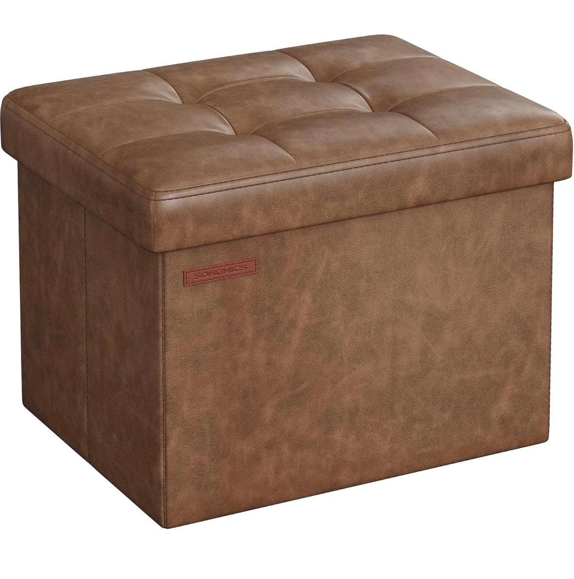 SONGMICS Folding Storage Ottoman