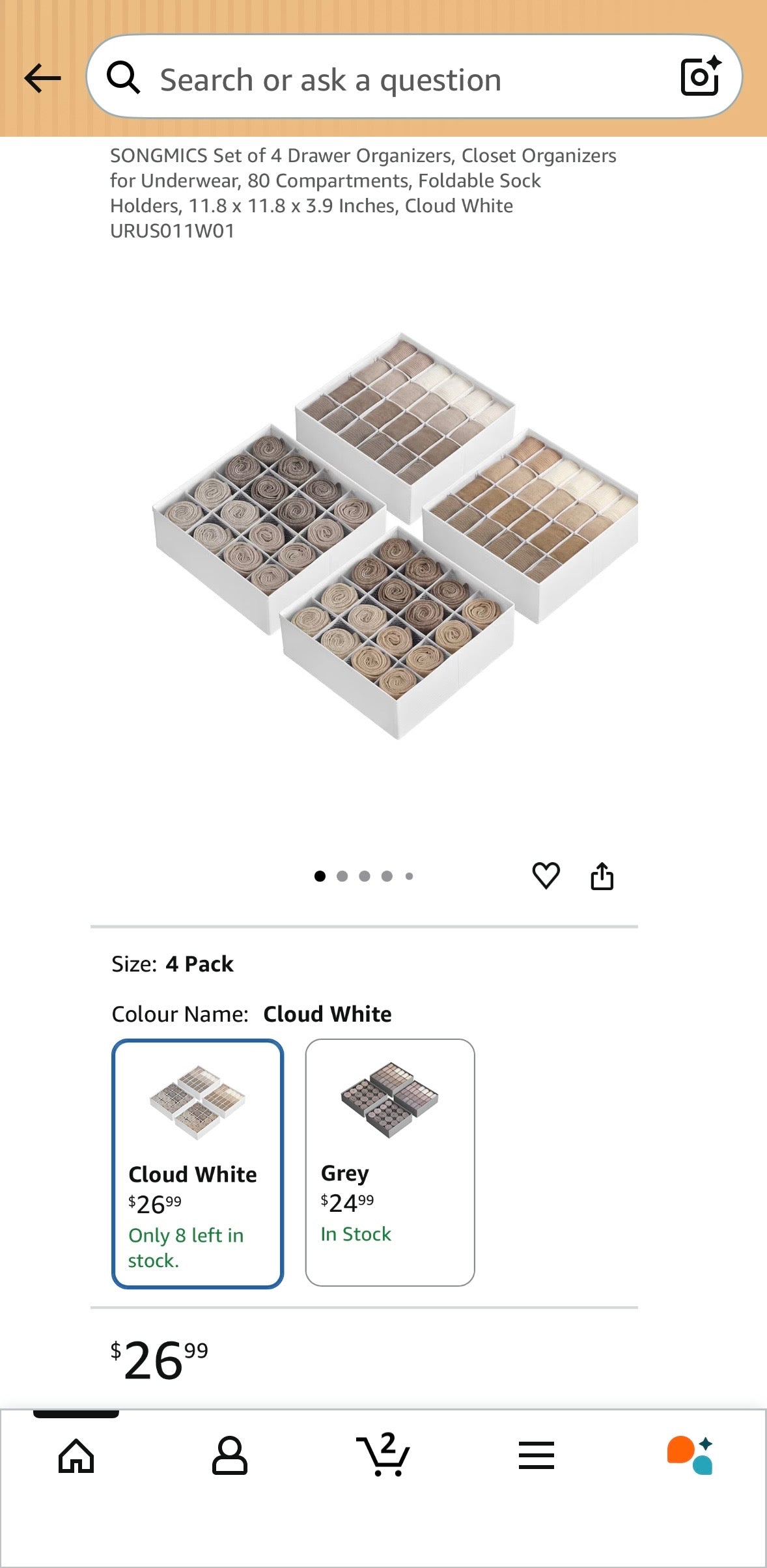 Drawer Organizer Set (4-Pack)