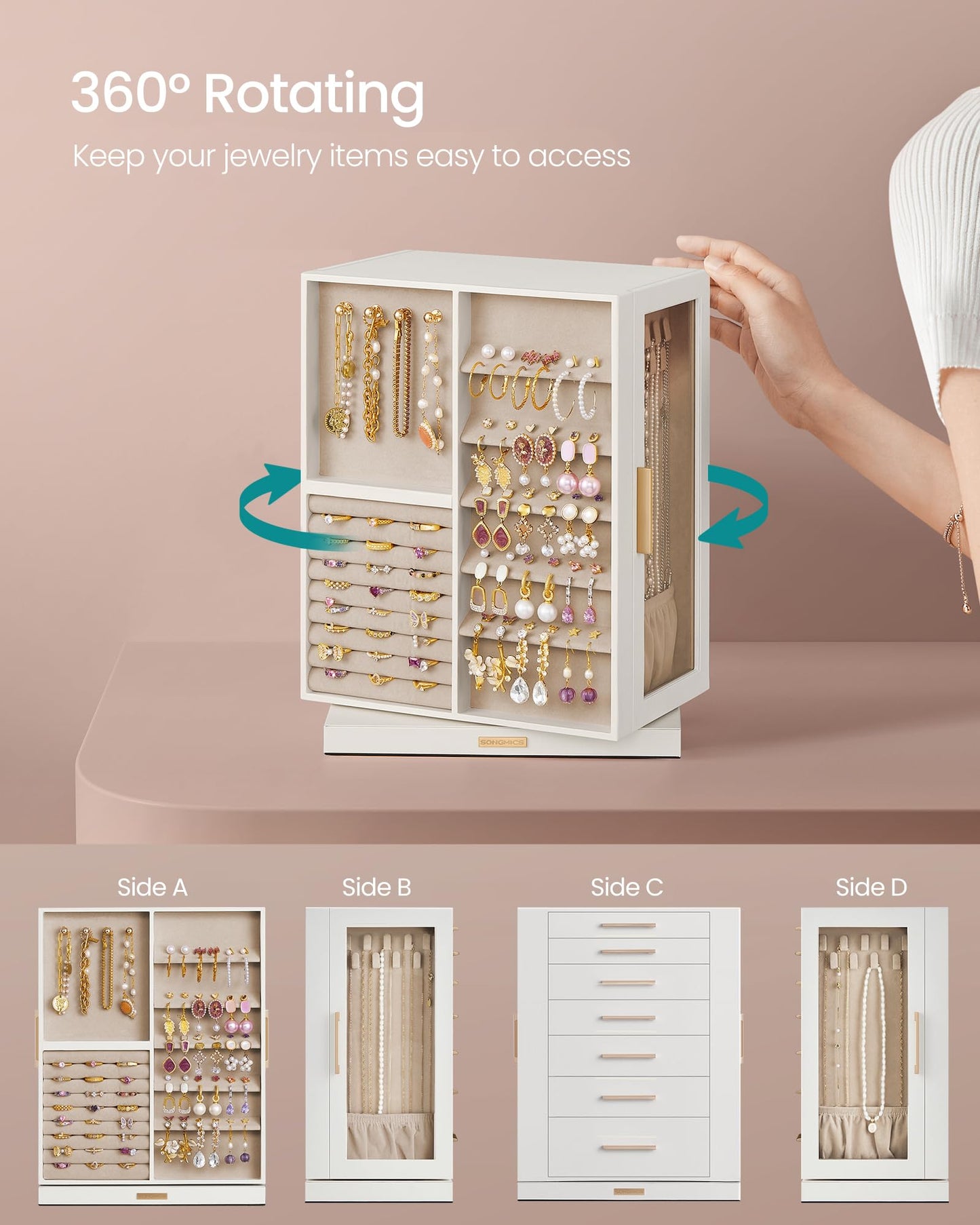 360° Rotating Jewelry Organizer