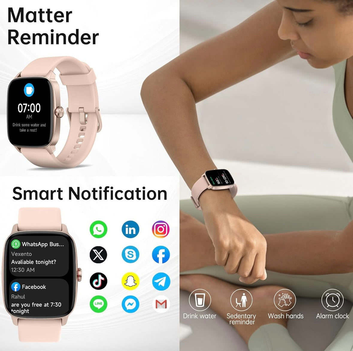KIBFLE Bluetooth 5.3 Smart Watch with AI Voice & Fitness Tracking – Now Only $25