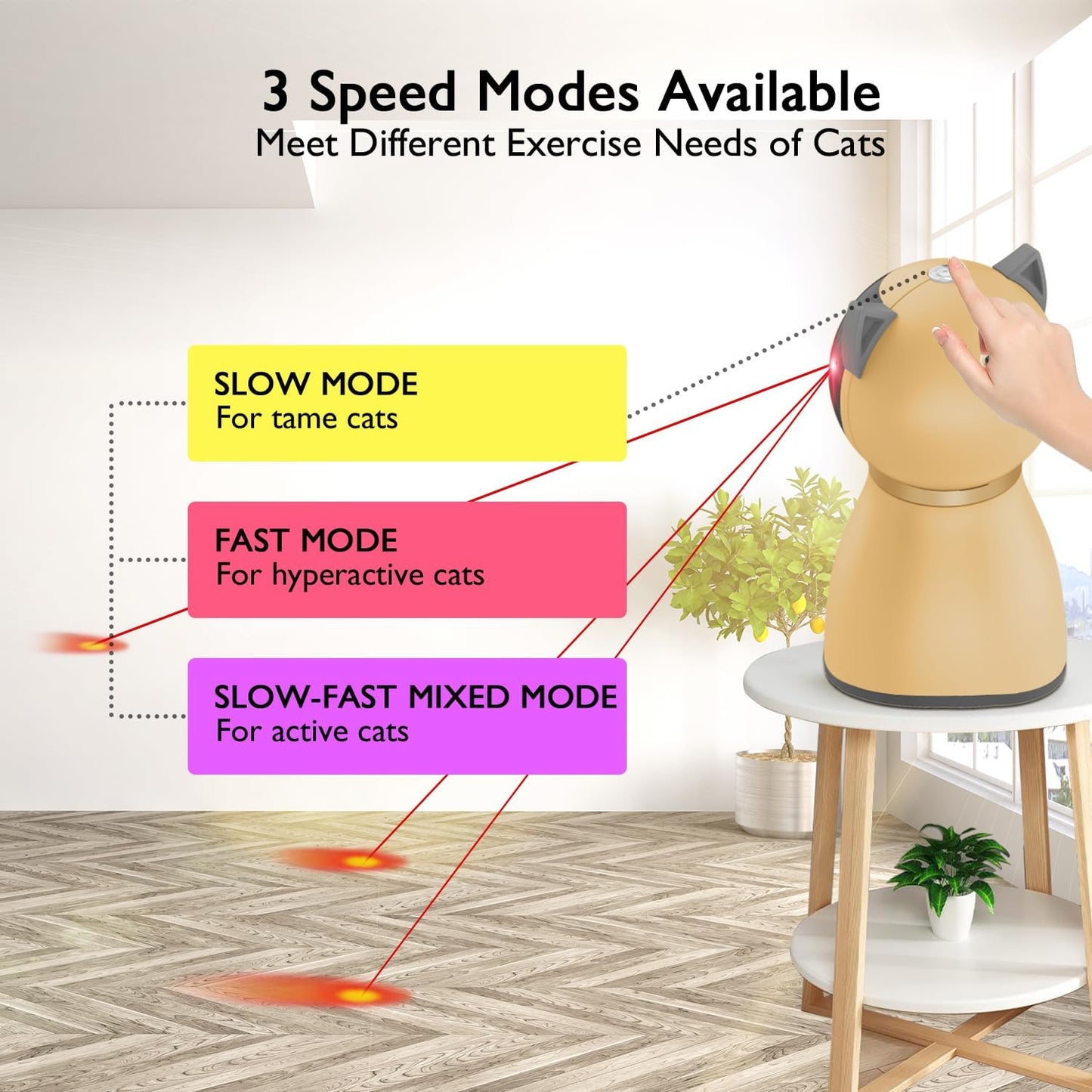 Valonii Automatic Interactive Laser Pet Toy