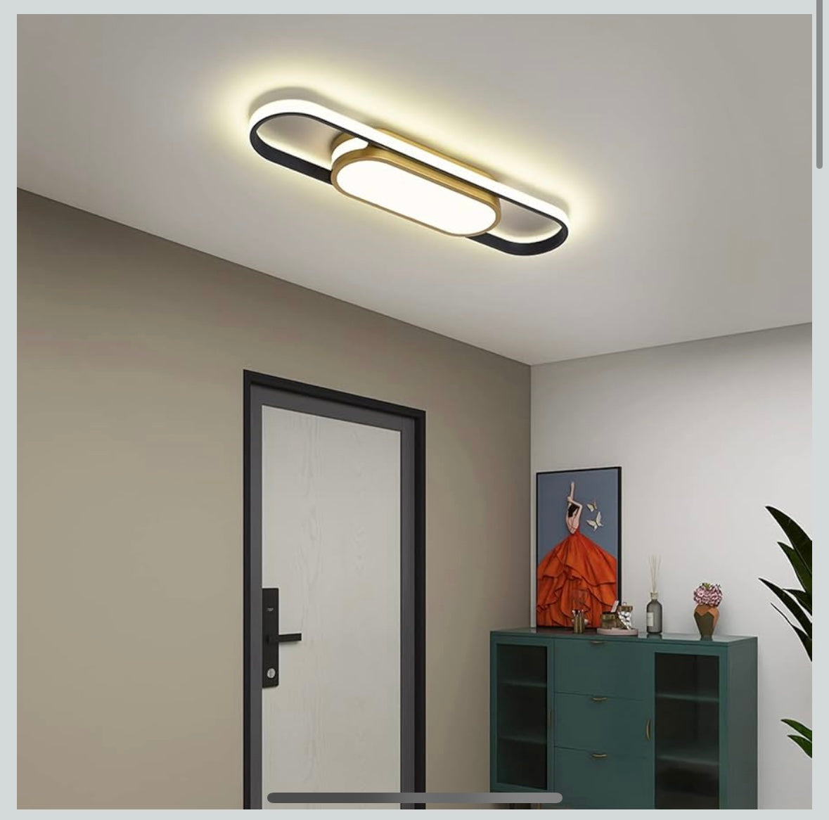 Tioolo White + Gold Modern LED Ceiling Light – 40 % Off Amazon Price!