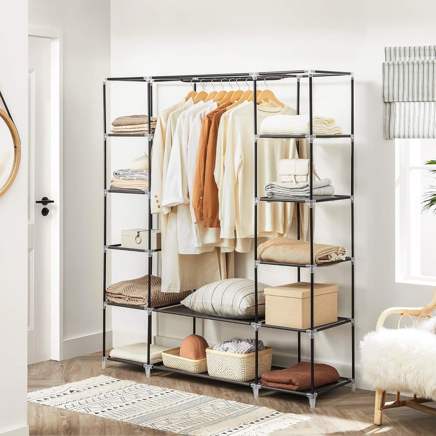 SONGMICS Portable Closet Wardrobe – Black
