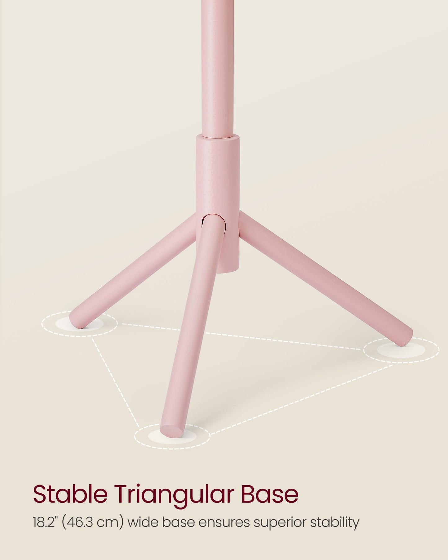 VASAGLE Solid Wood Coat Rack