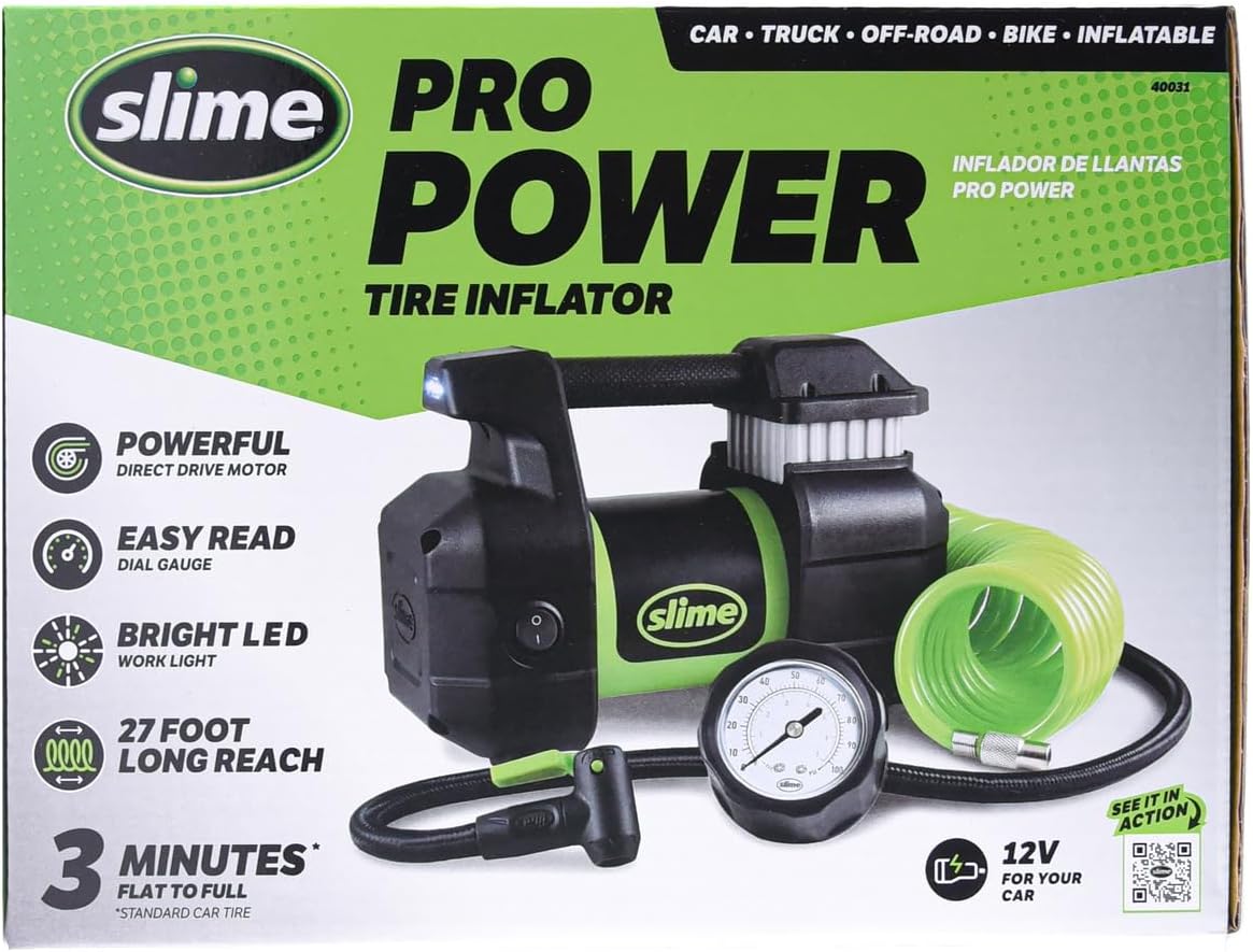 Slime Pro Power Heavy-Duty Tire Inflator