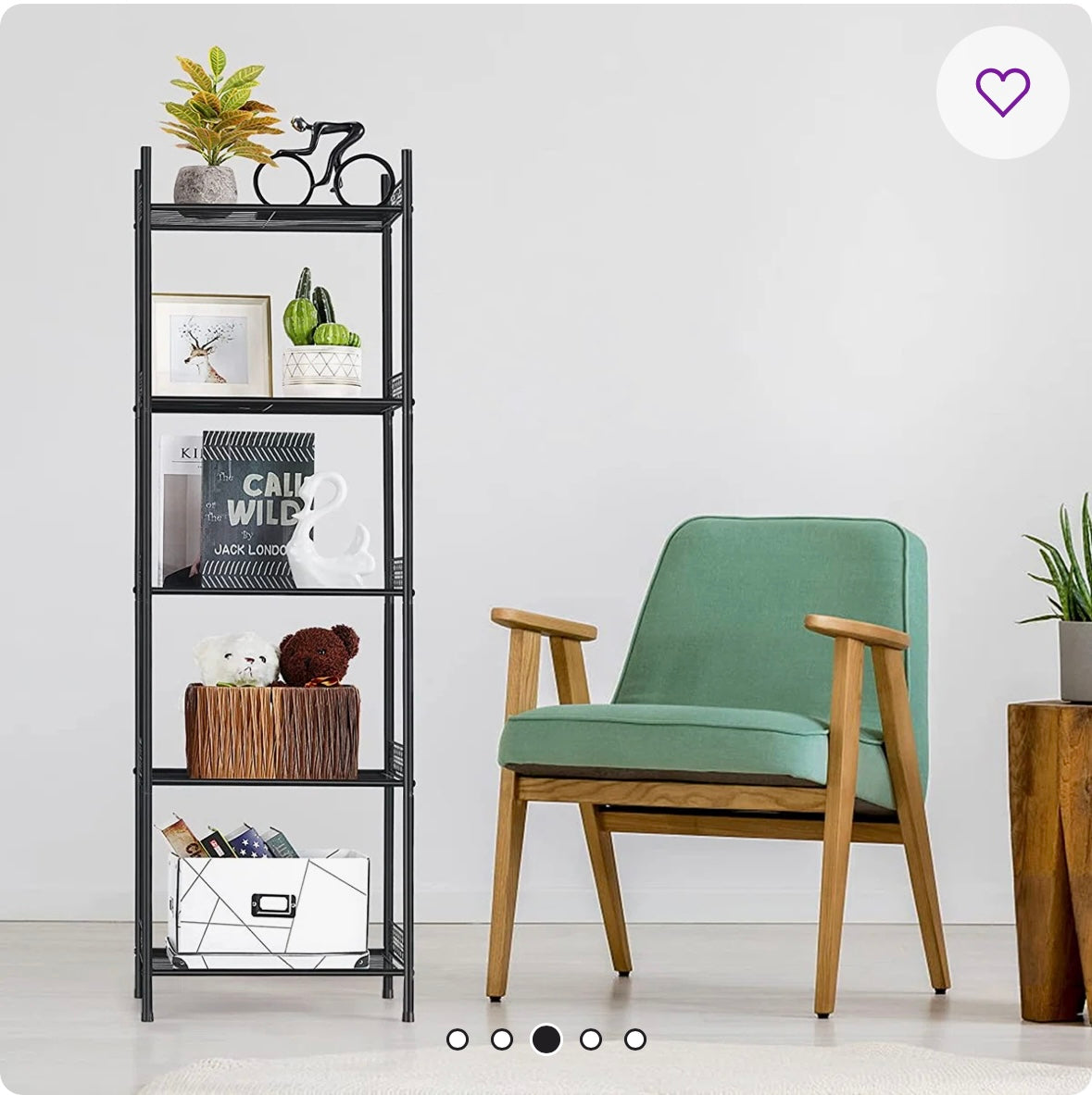 5-Tier Heavy-Duty Metal Storage Shelving Unit