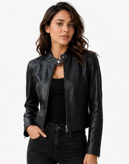 Women’s Contemporary Leather Jacket – XS Only