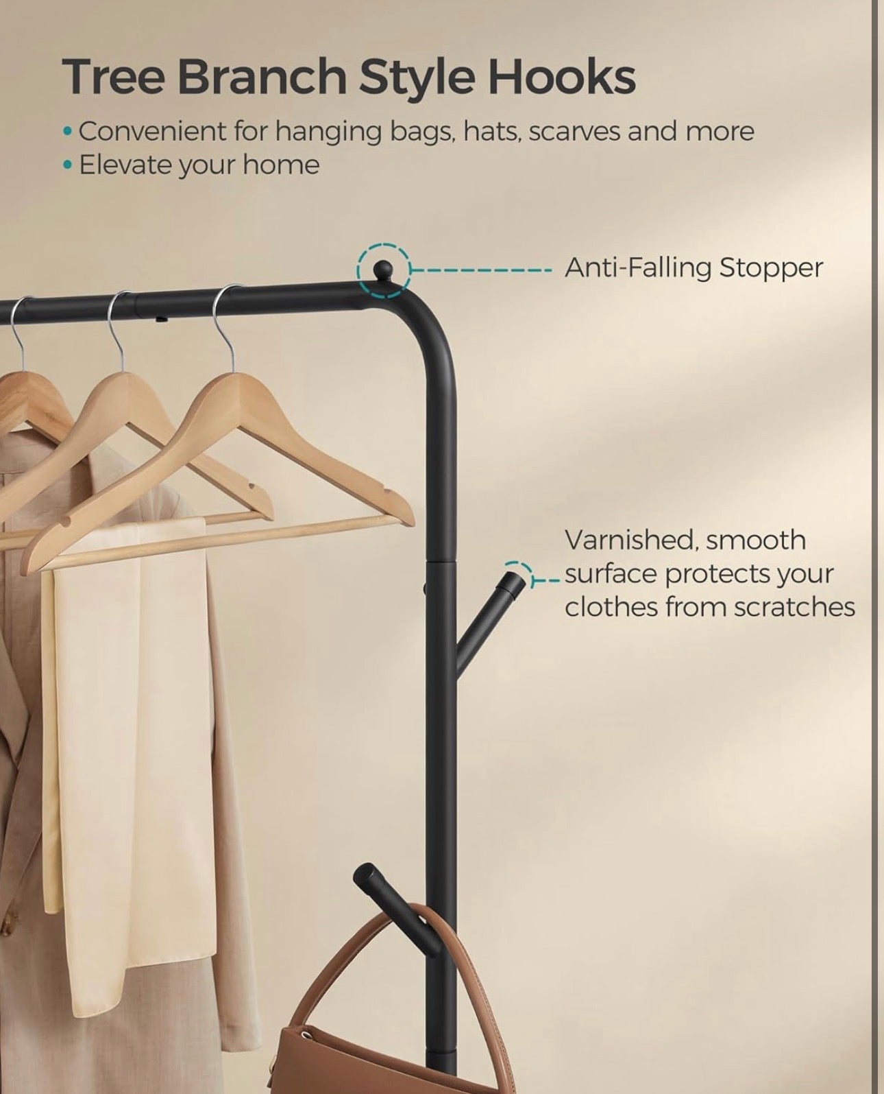 SONGMICS Rolling Garment Rack