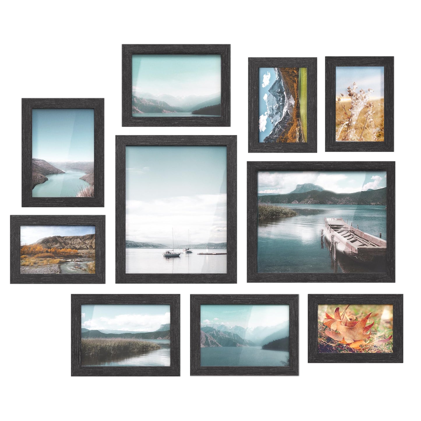 SONGMICS 10-Piece Gallery Wall Picture Frame Set