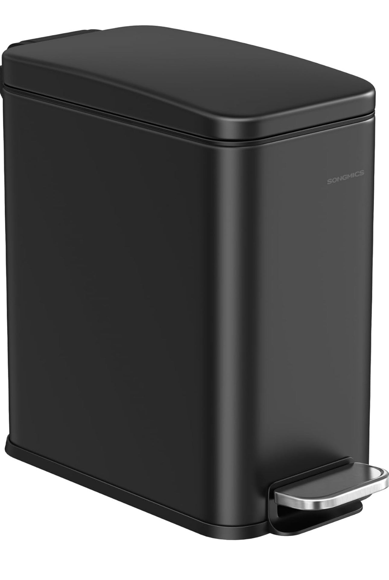 SONGMICS 2.6-Gallon Slim Step Trash Can