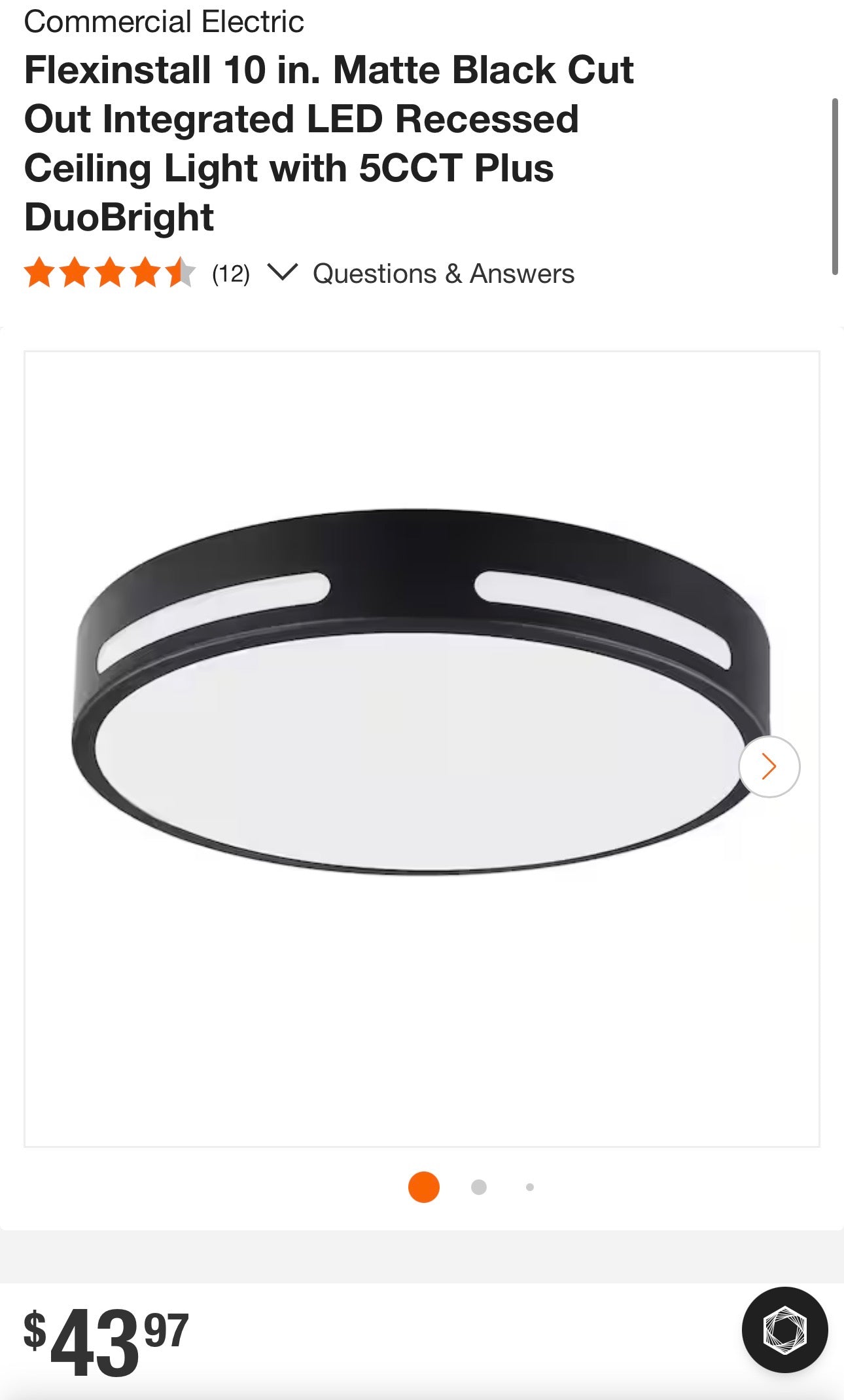 Flexinstall 10” Selectable LED Ceiling Light