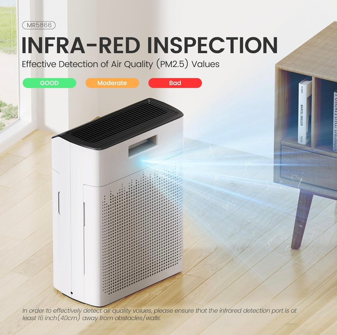 NEW – MERONTE Smart HEPA Air Purifier for Large Rooms (Up to 1690 sq. ft.) – App & Voice Control
