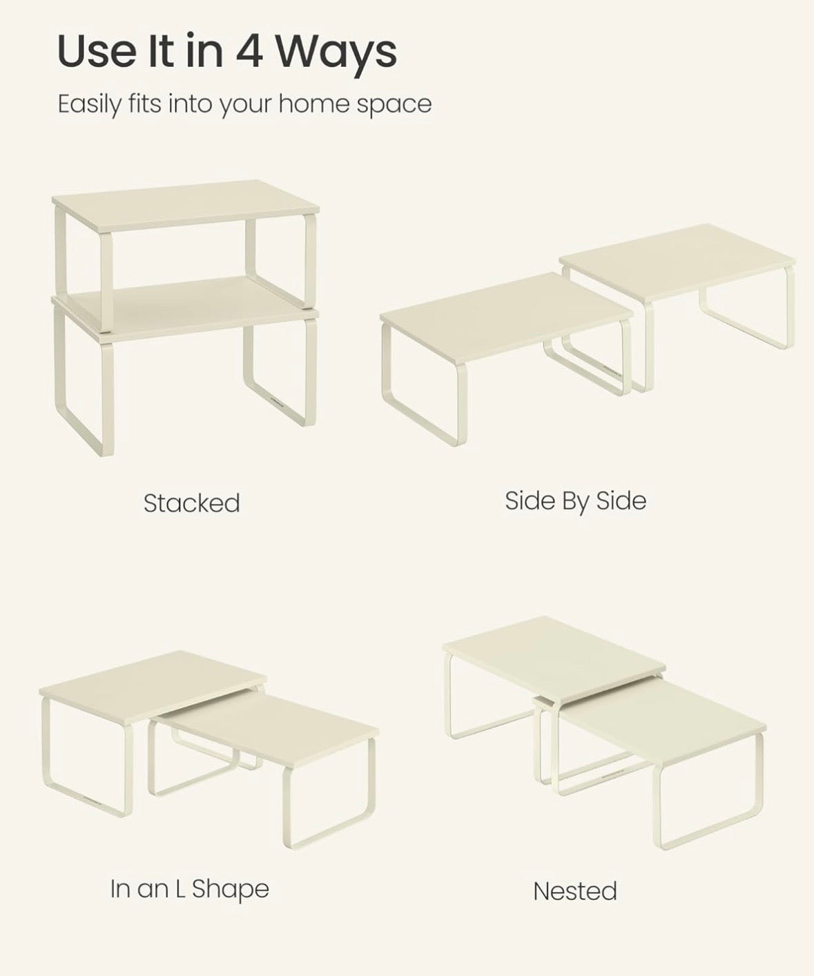 Expandable Countertop Shelf Organizer Set