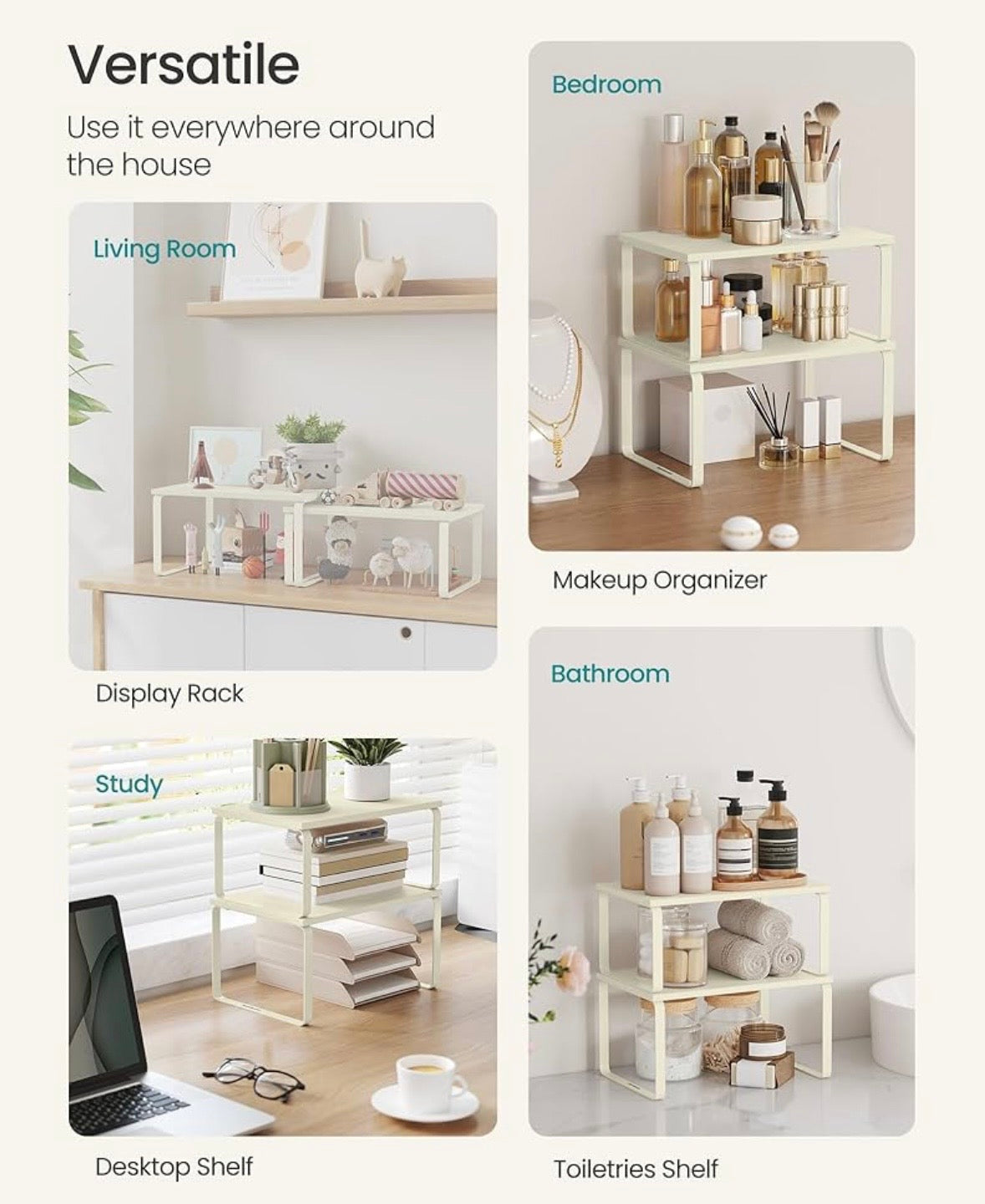 Expandable Countertop Shelf Organizer Set