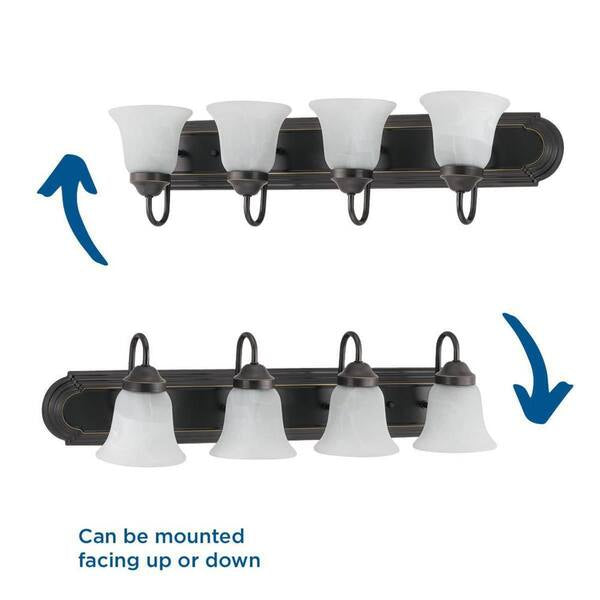 Progress Lighting 4-Light Antique Bronze Vanity Light