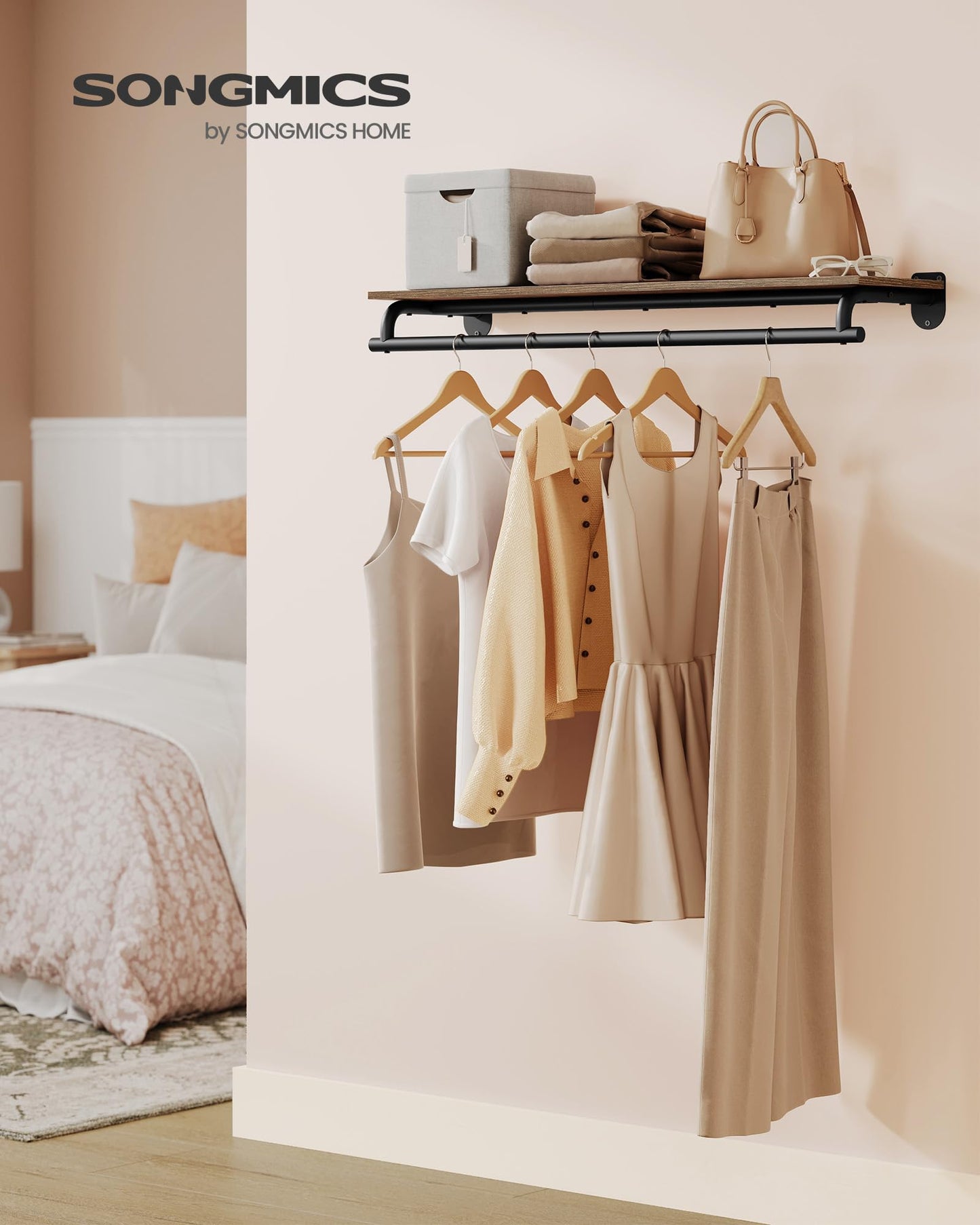 Wall-Mounted Clothes Rack
