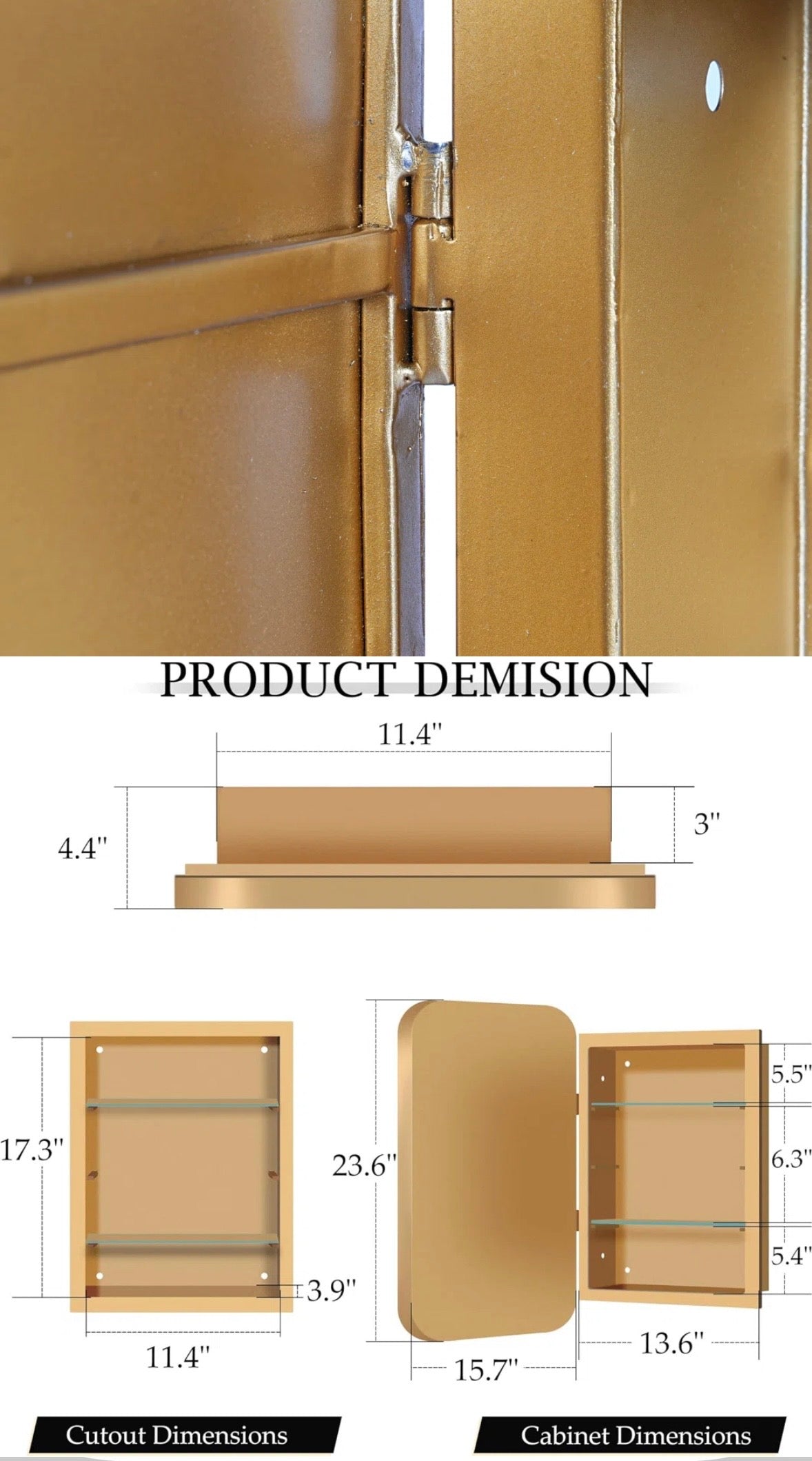Modern Mirrored Bathroom Medicine Cabinet
