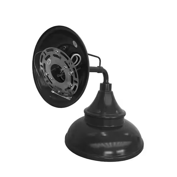 Hampton Bay Outdoor Black Barn Light Wall Sconce