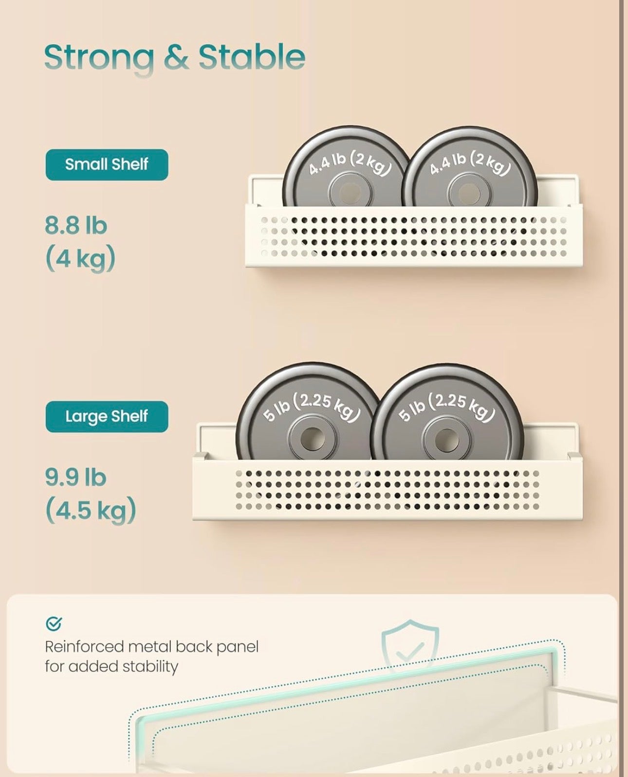 SONGMICS Magnetic Spice Rack Set