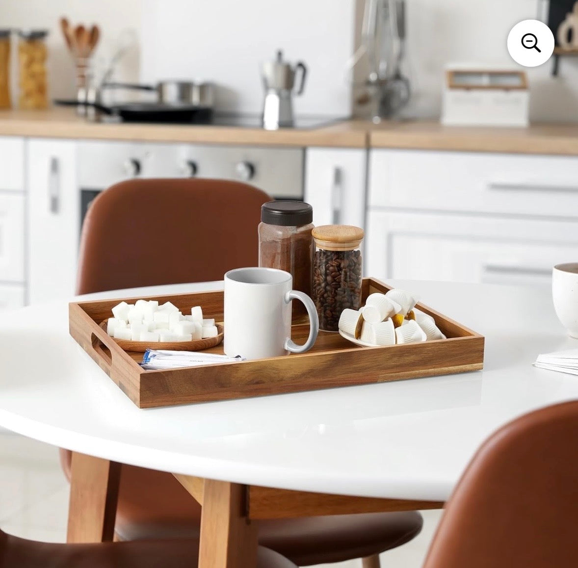 IDESIGN acacia wood serving tray