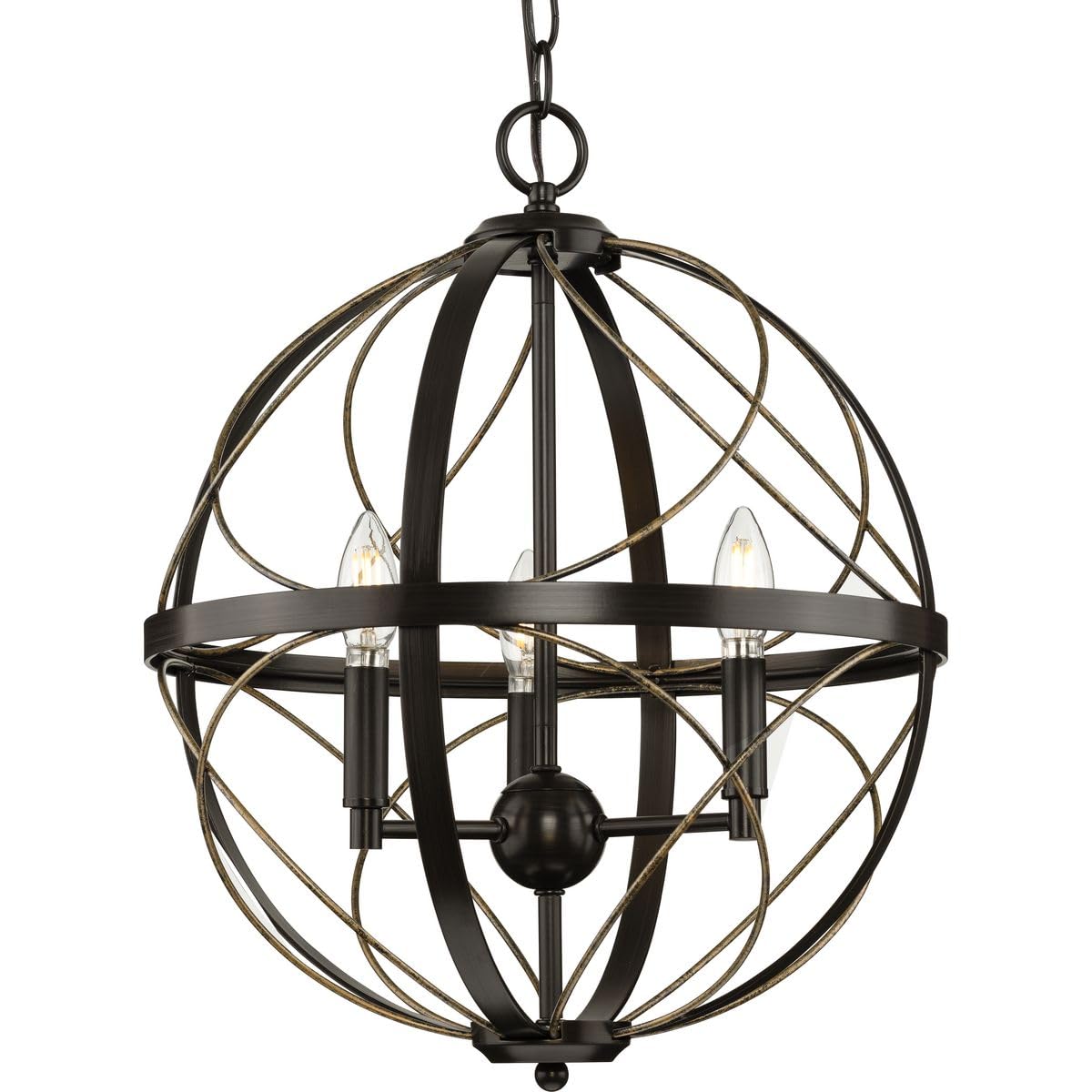 Progress Lighting Antique Bronze 3-Light Pendant