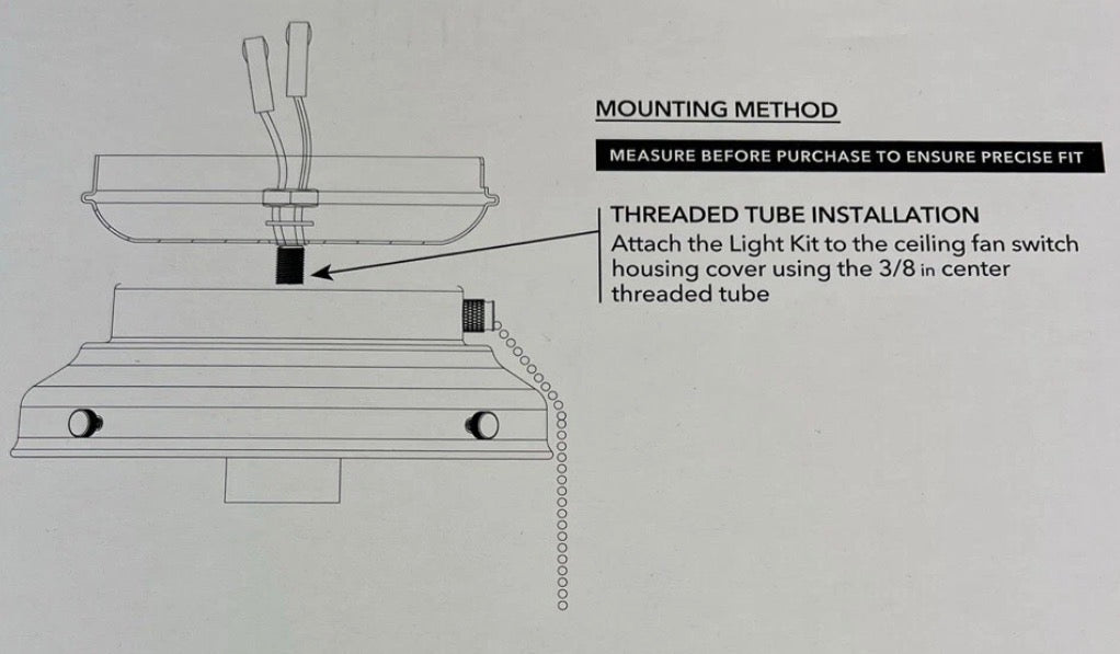 Hampton Bay 1-Light LED Ceiling Fan Light Kit