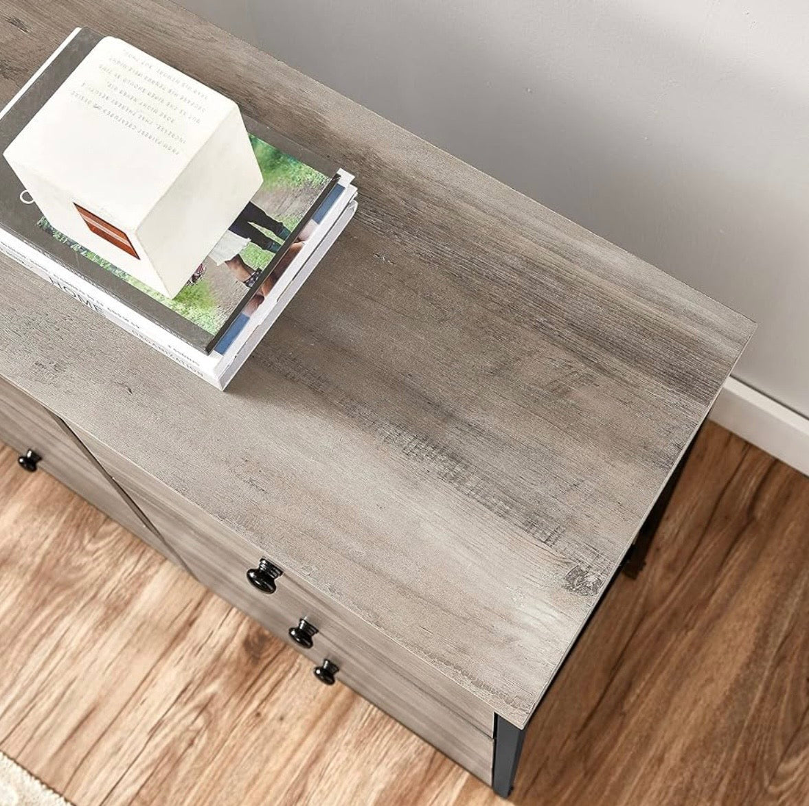 Industrial 6-Drawer Fabric Storage Dresser