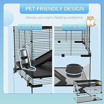 PawHut Multi-Level Hamster Habitat