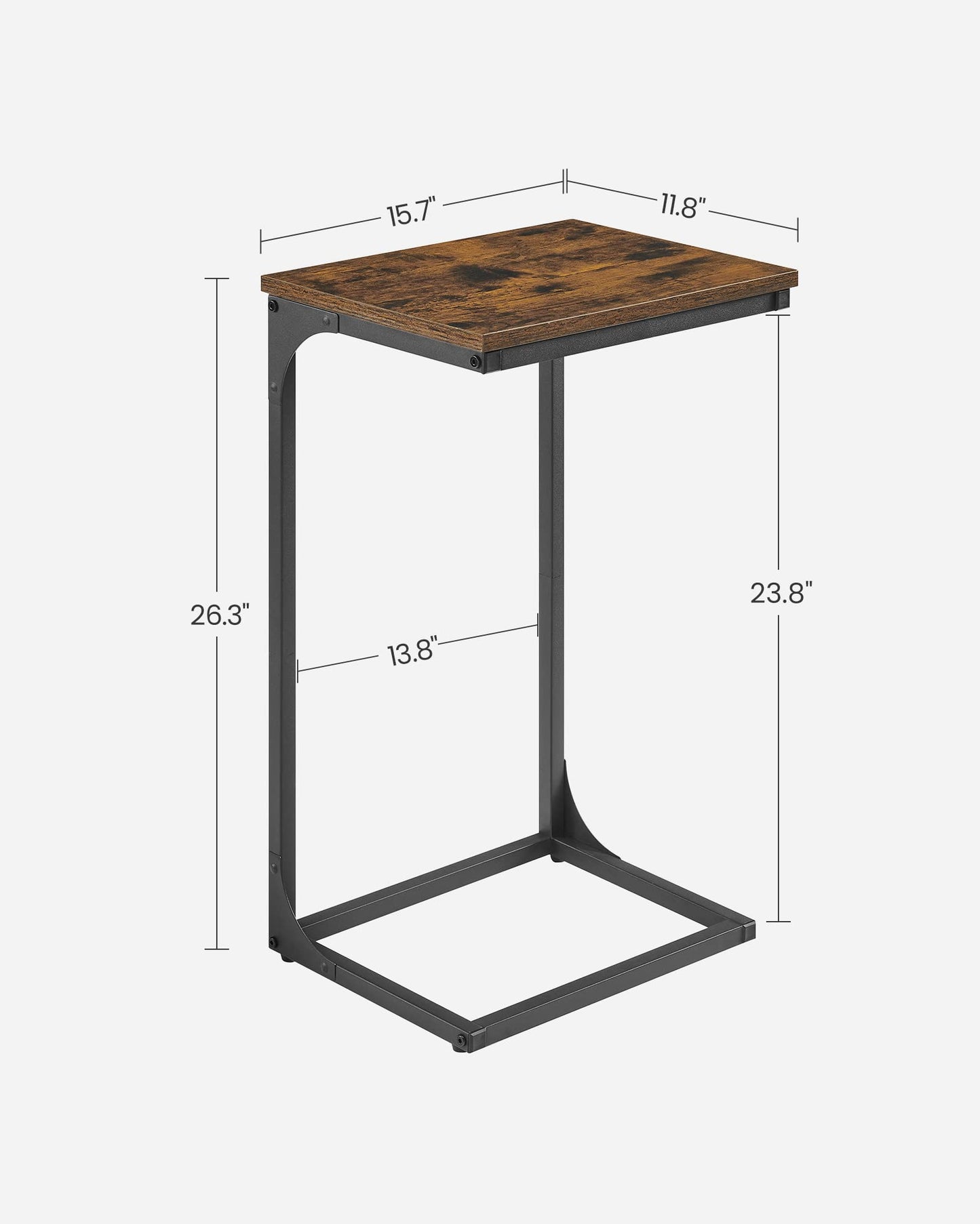 VASAGLE C-Shaped Side Table