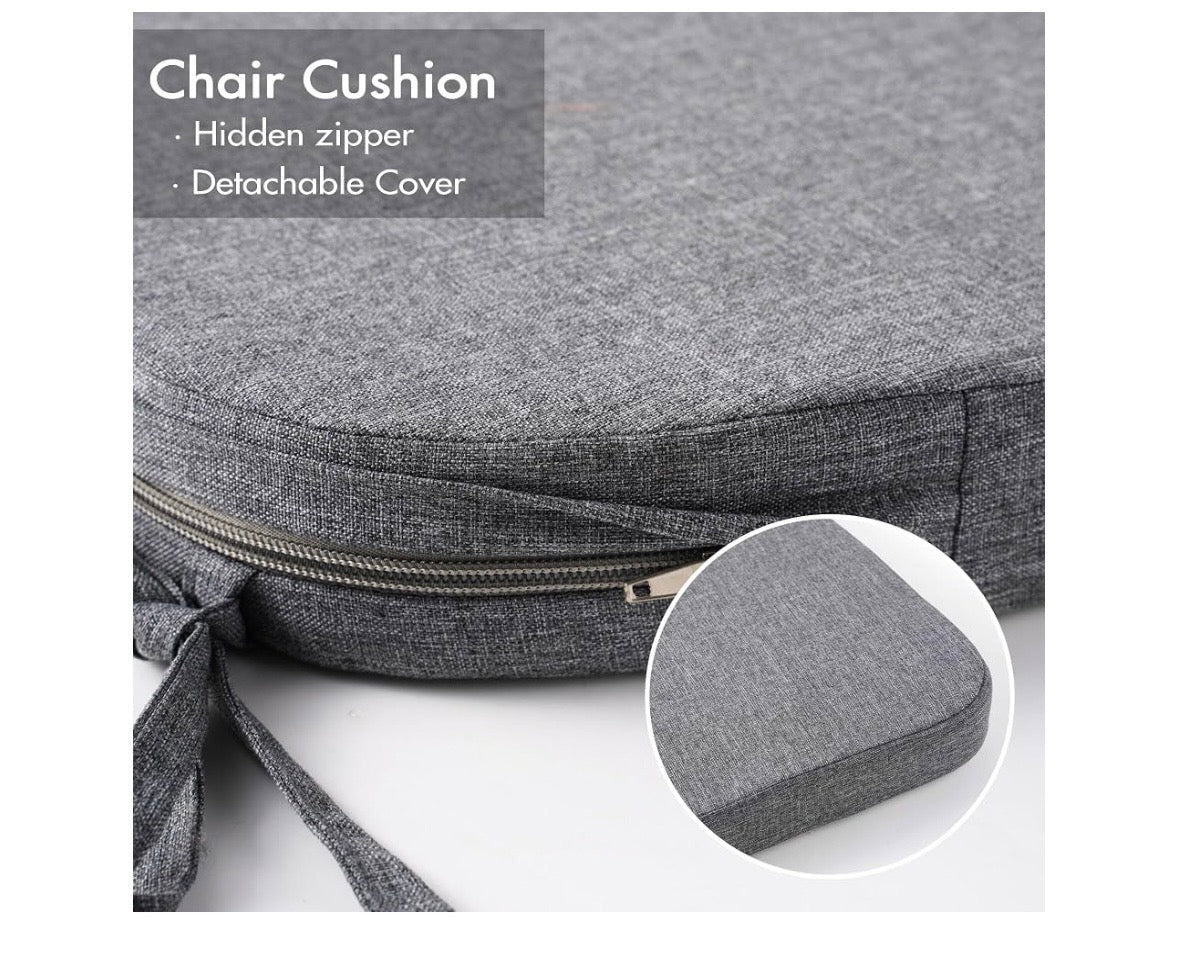 Battilo Memory Foam Chair Cushions – Set of 4