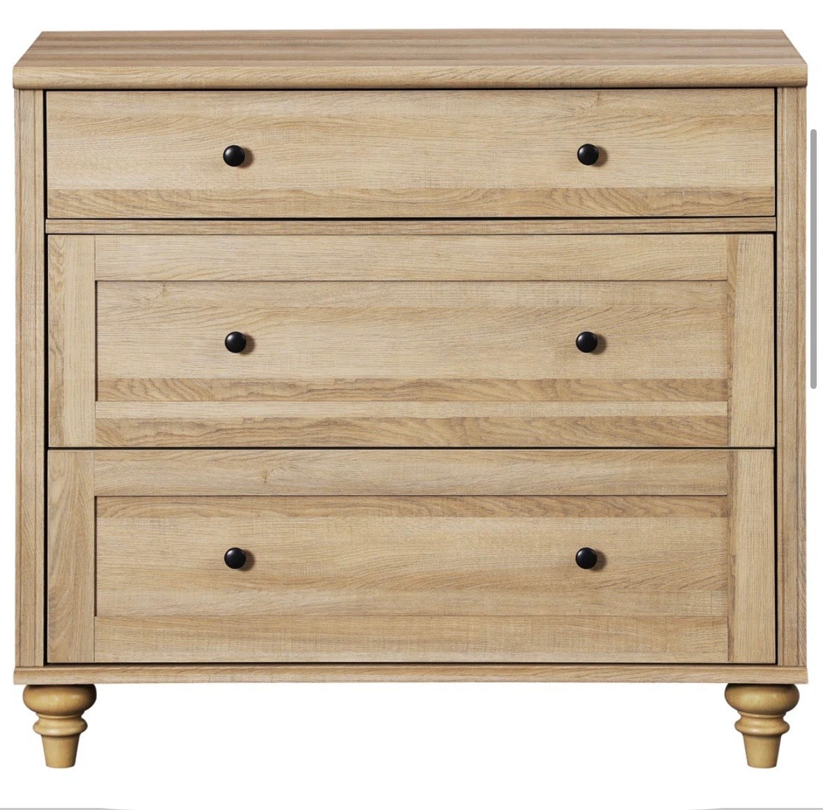 Rustic 3-Drawer Farmhouse Dresser