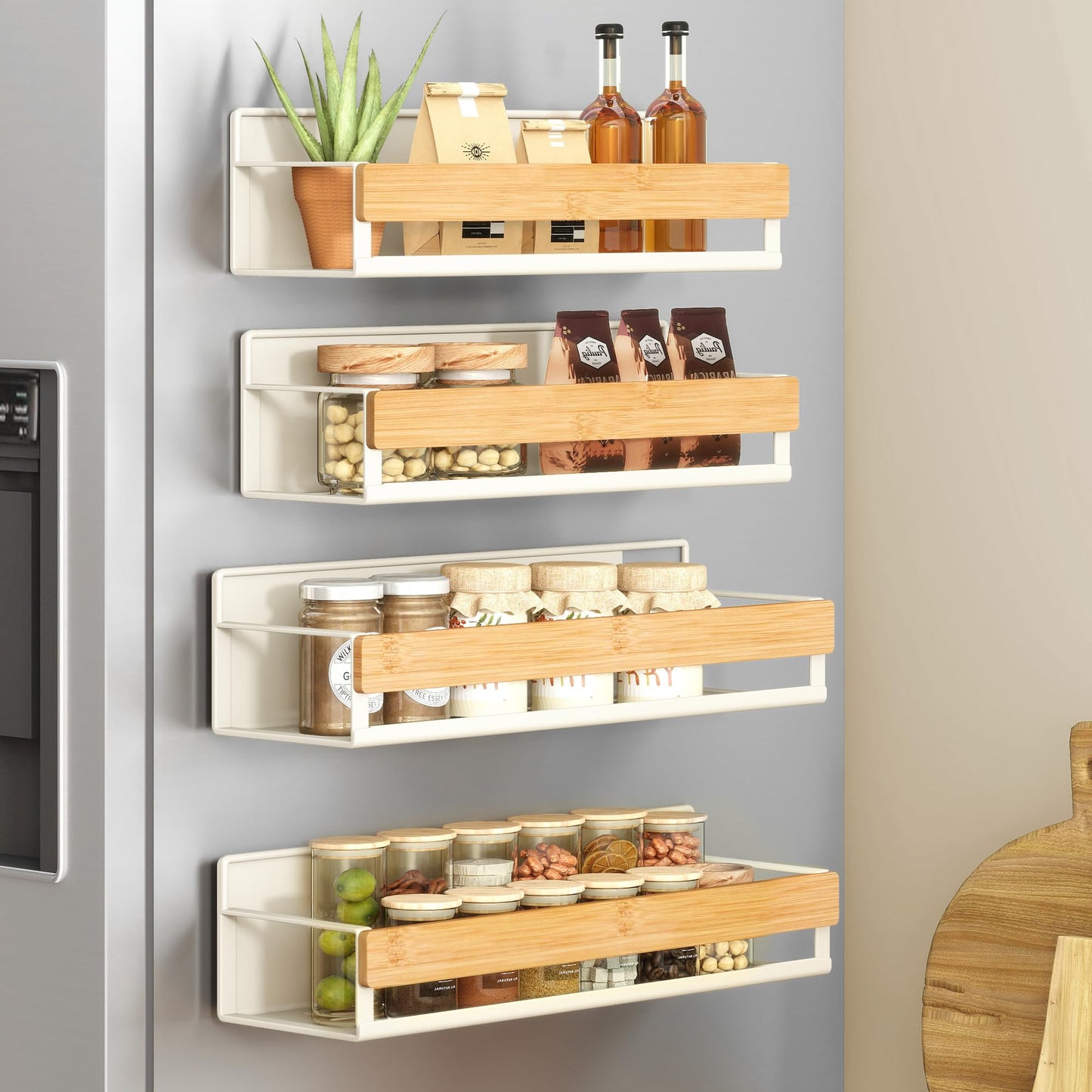 Magnetic Refrigerator Spice Rack Set