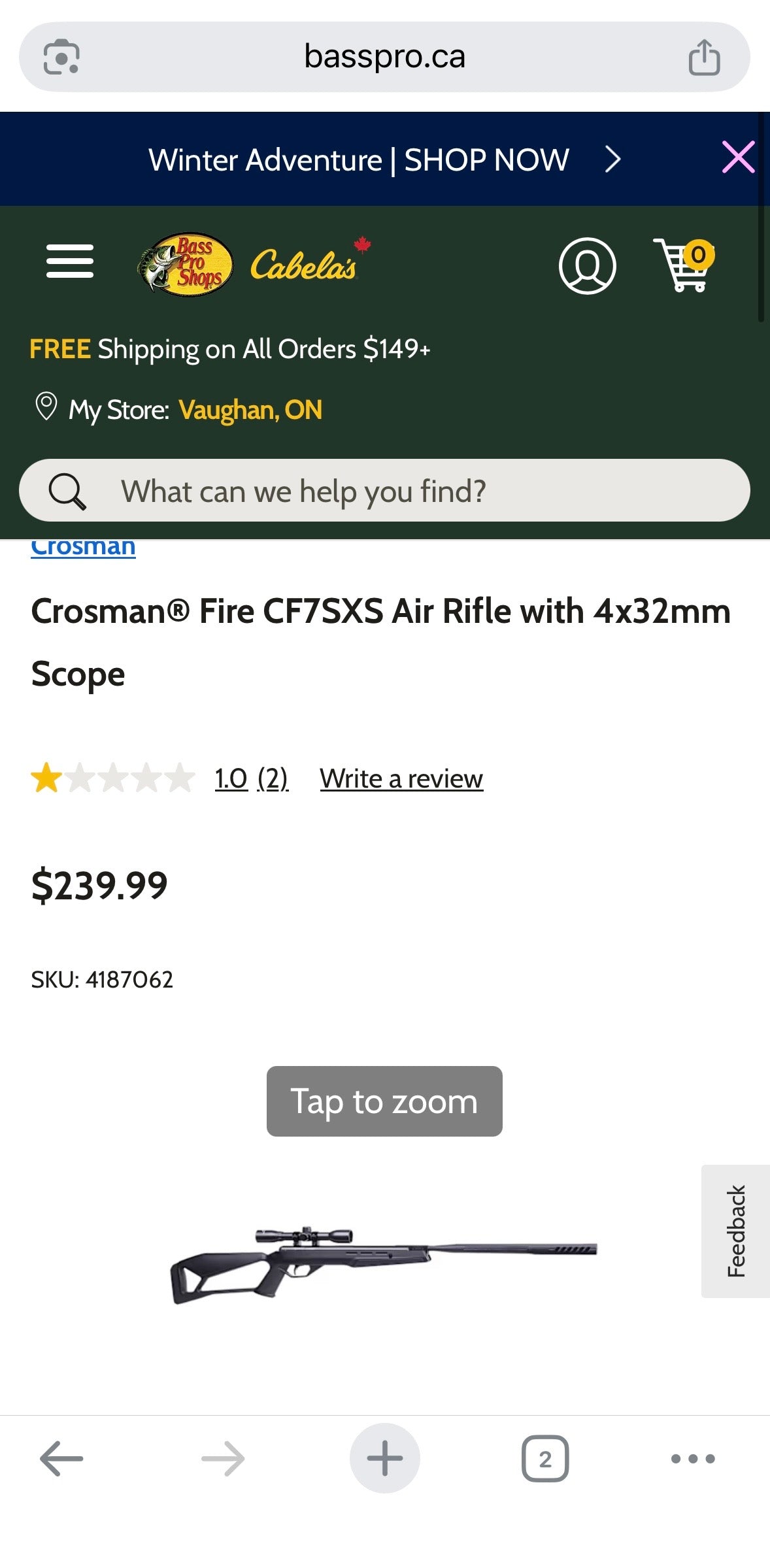 🔥 Crosman Fire .177 Calibre Break Barrel Air Rifle with Scope