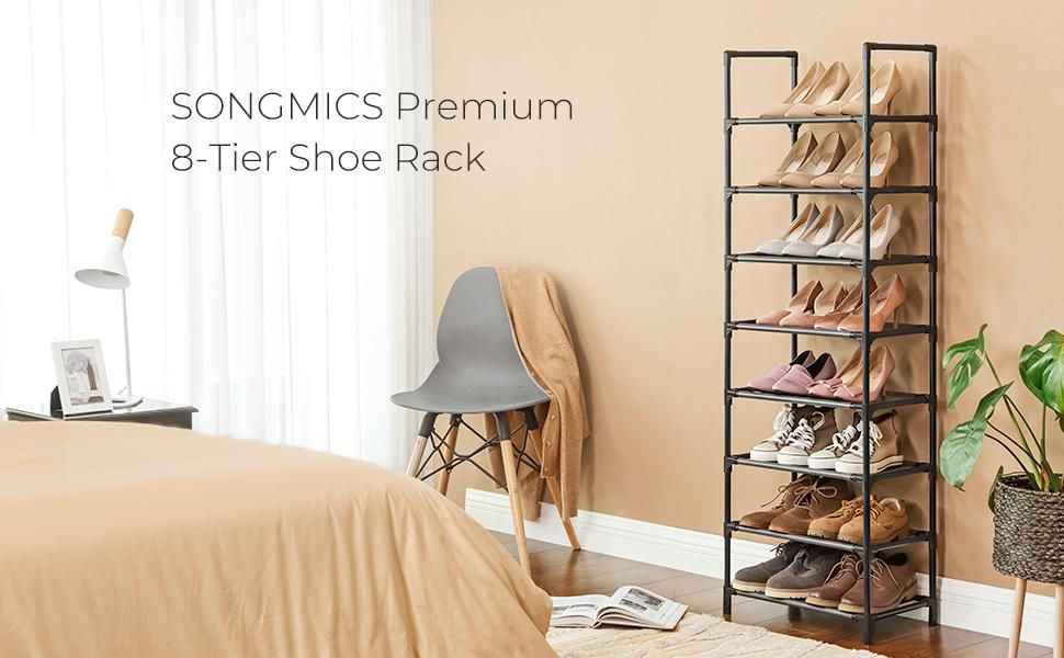 8-Tier Slim Shoe Rack Organizer