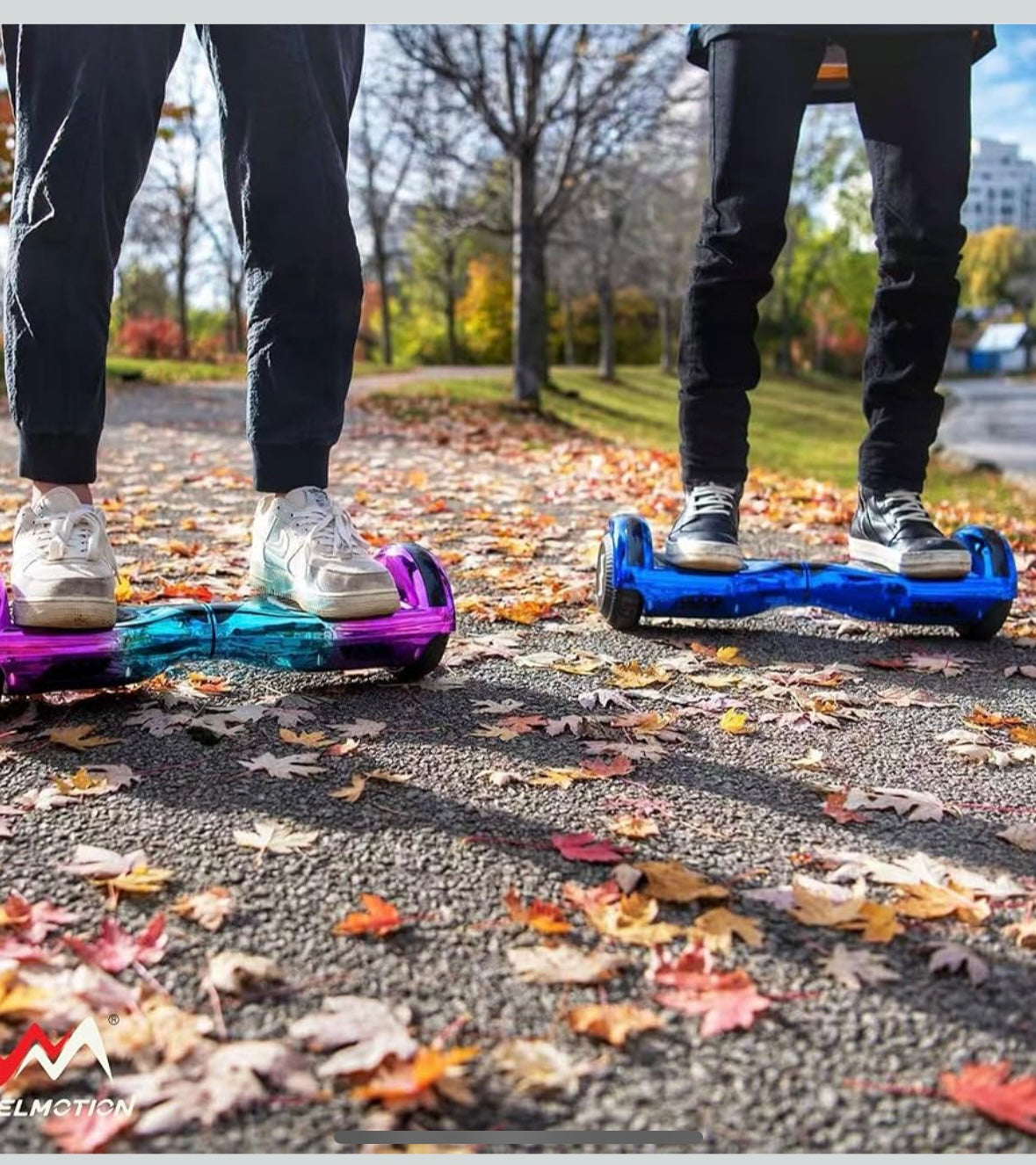 WEELMOTION Chrome Blue Hoverboard with LED Lights & Bluetooth Speaker – 40% Off Amazon Price!
