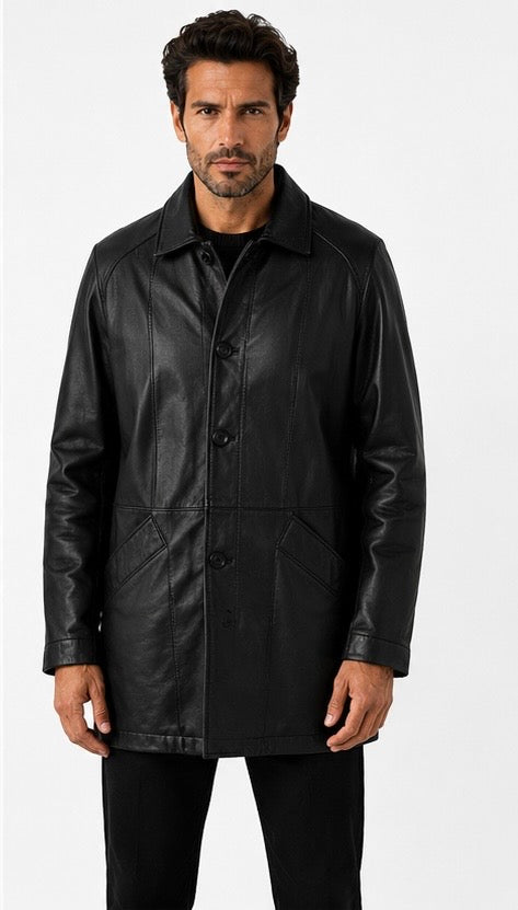 Men’s Classic Black Leather Jacket