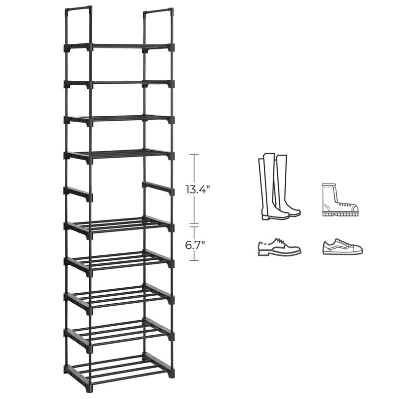 5-Tier Stackable Shoe Rack