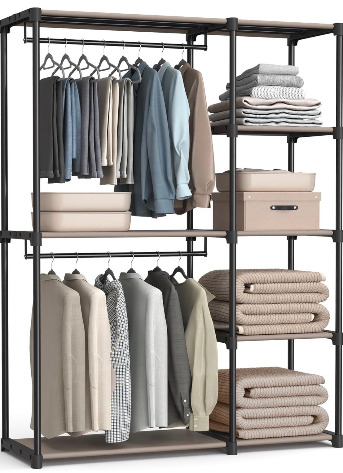 SONGMICS Portable Closet Organizer