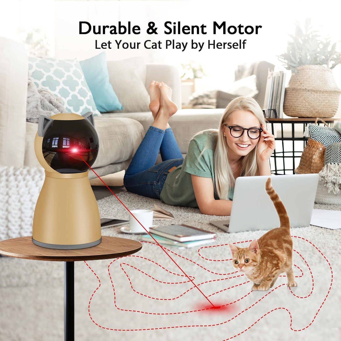 Valonii Automatic Interactive Laser Pet Toy