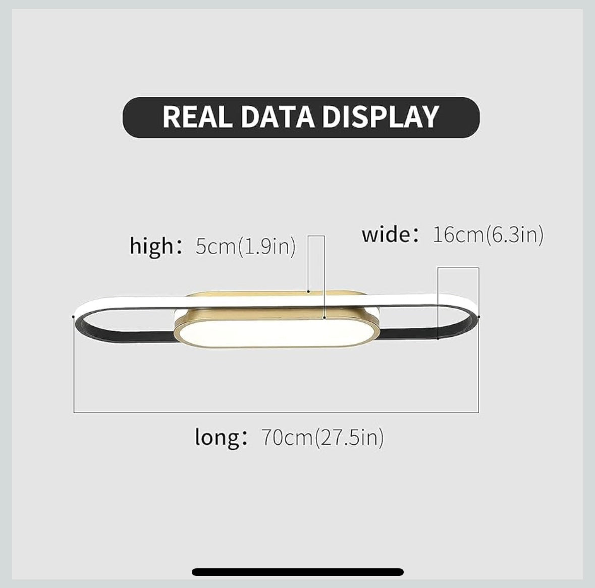 Tioolo White + Gold Modern LED Ceiling Light – 40 % Off Amazon Price!