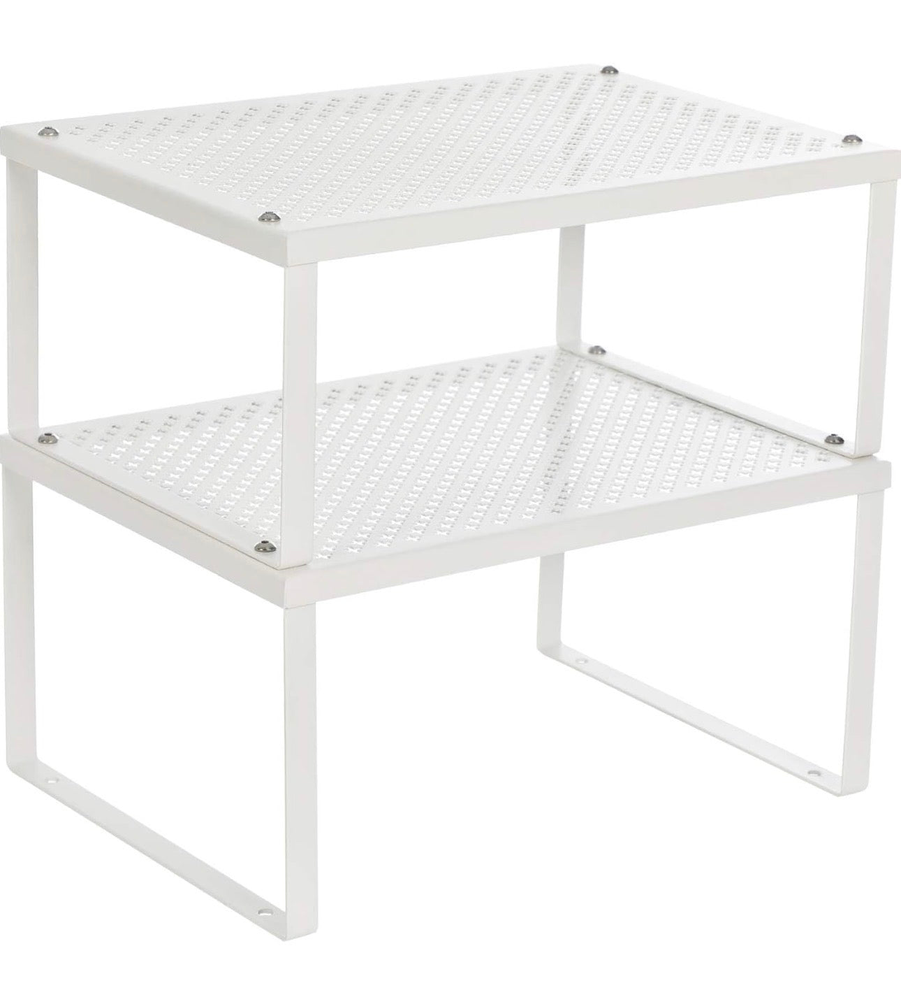 SONGMICS Set of 2 Expandable Metal Cabinet Shelves