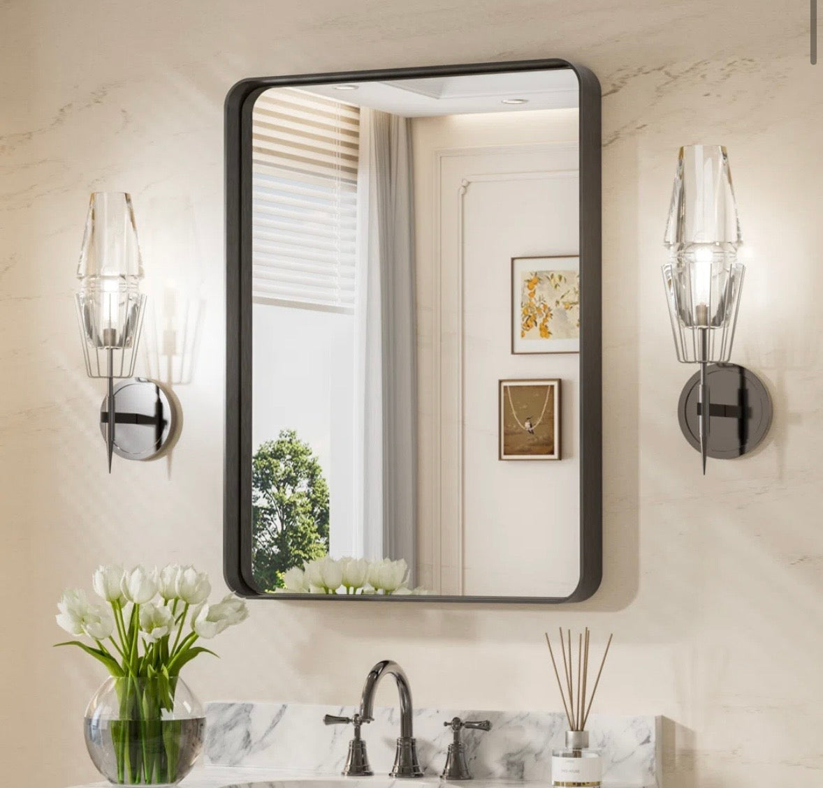 Modern Rectangle Bathroom Mirror