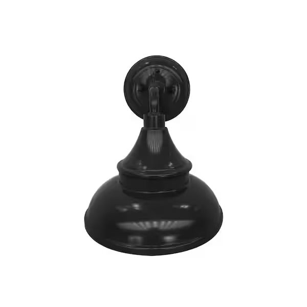 Hampton Bay Outdoor Black Barn Light Wall Sconce