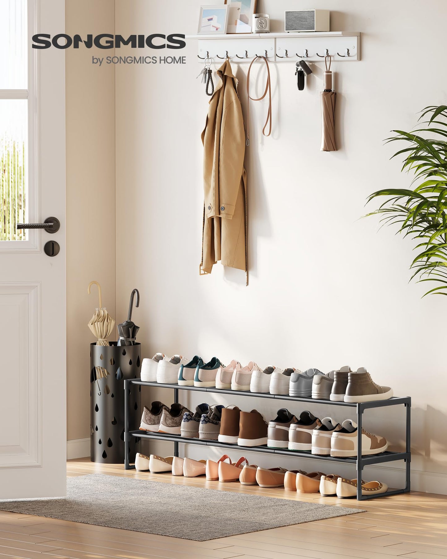 2-Tier Stackable Shoe Rack