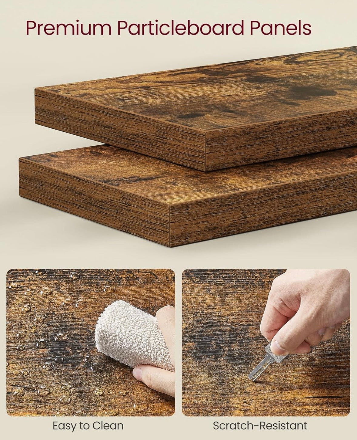 Modern Zigzag Wall-Mounted Corner Shelf