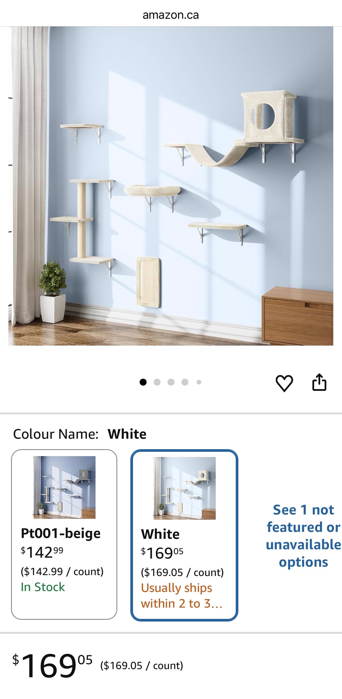 Wall-Mounted Cat Furniture Set