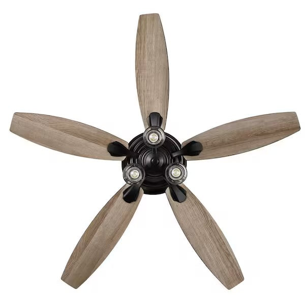 Hampton Bay Stoneridge 52” Matte Black Ceiling Fan