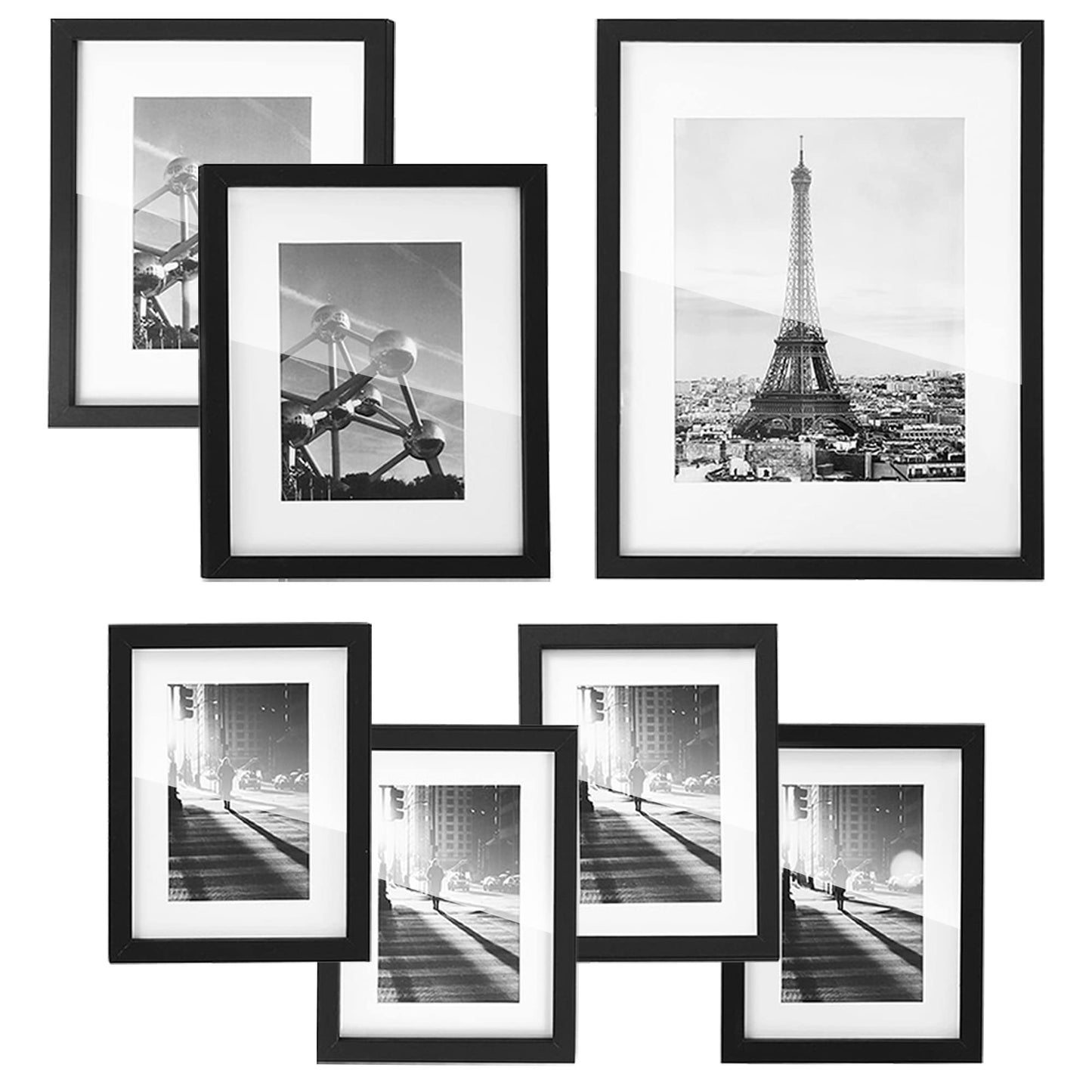 SONGMICS 7-Piece Gallery Wall Picture Frame Set