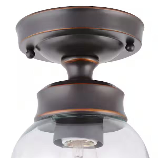 Hampton Bay Vintage Semi-Flush Mount Ceiling Light